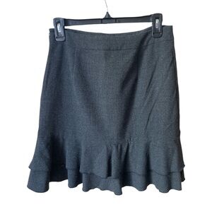 ⚡️ INC Ruffled Gray Skirt ~ Size 4 ⚡️